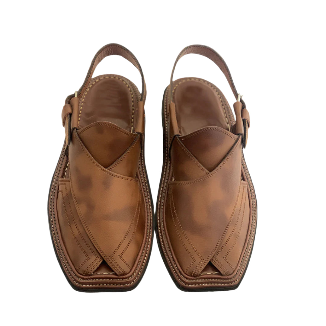 Triple Gear Double Shade Handmade Peshwari Chappal ๐