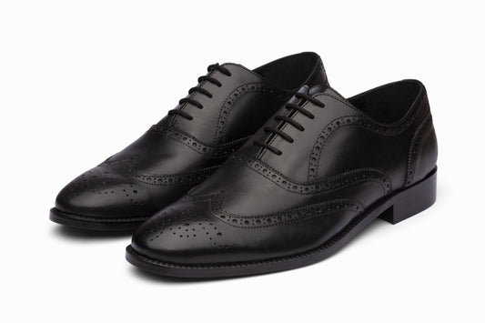 Full Brogue Wingtip Oxford - Black
