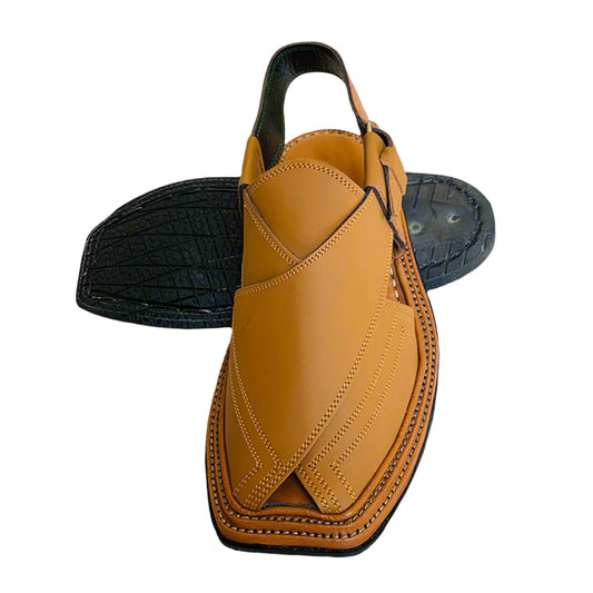 Triple Gear Cpataan color Handmade Peshwari  Chappal 👑