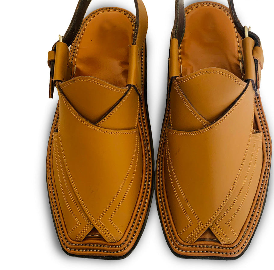 Triple Gear Cpataan color Handmade Peshwari  Chappal 👑