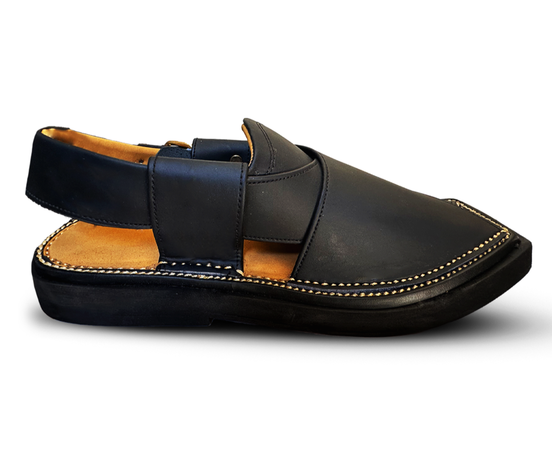 Captain Handmade Peshwari Black Chappal 👑