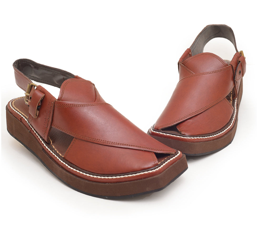 Captain Handmade Peshwari Brown Chappal 👑