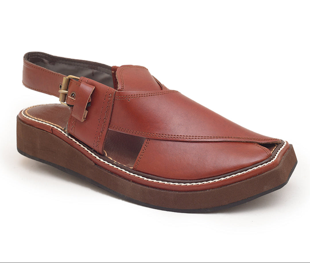 Captain Handmade Peshwari Brown Chappal 👑