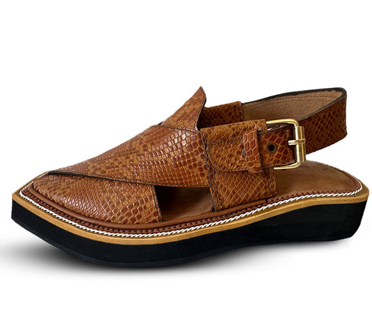 Snake Leather Kaptaan Chappal
