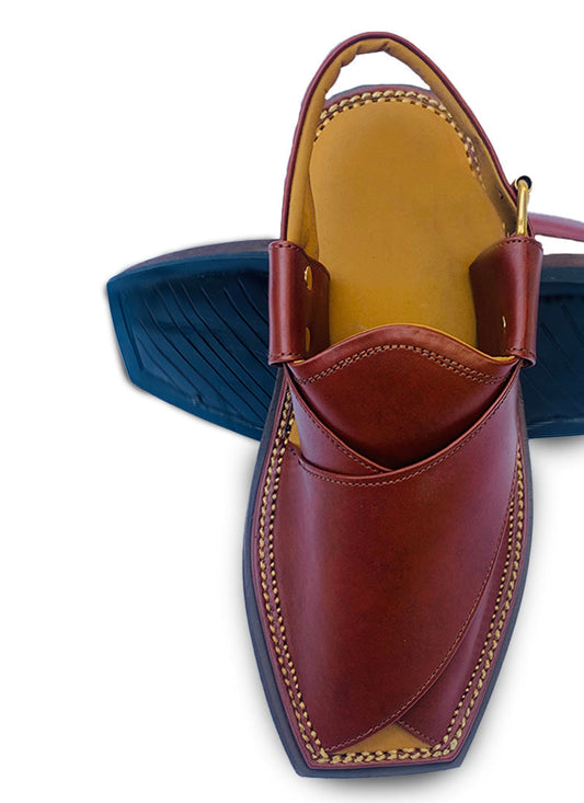 Captain Handmade Peshwari Brown Chappal 👑