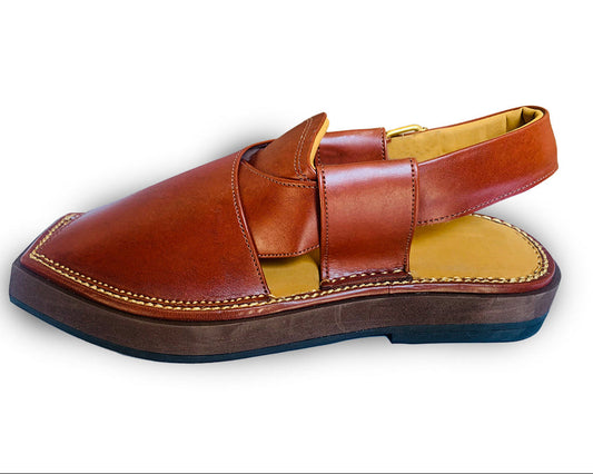 Captain Handmade Peshwari Brown Chappal 👑