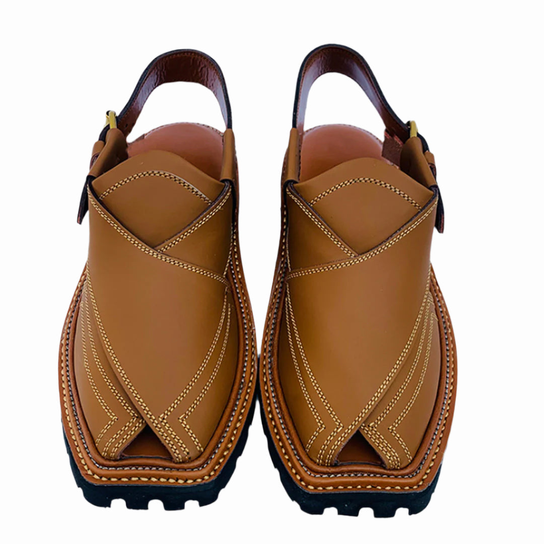 Special Vibram Charsadda Handmade Peshwari Captaan Chappal 👑