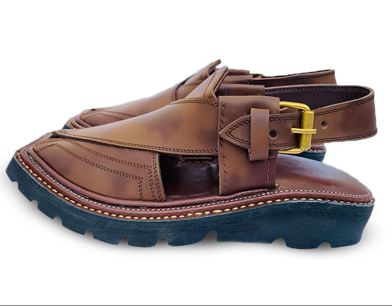 Special Vibram Charsadda Handmade Peshwari Double Shead Chappal 👑